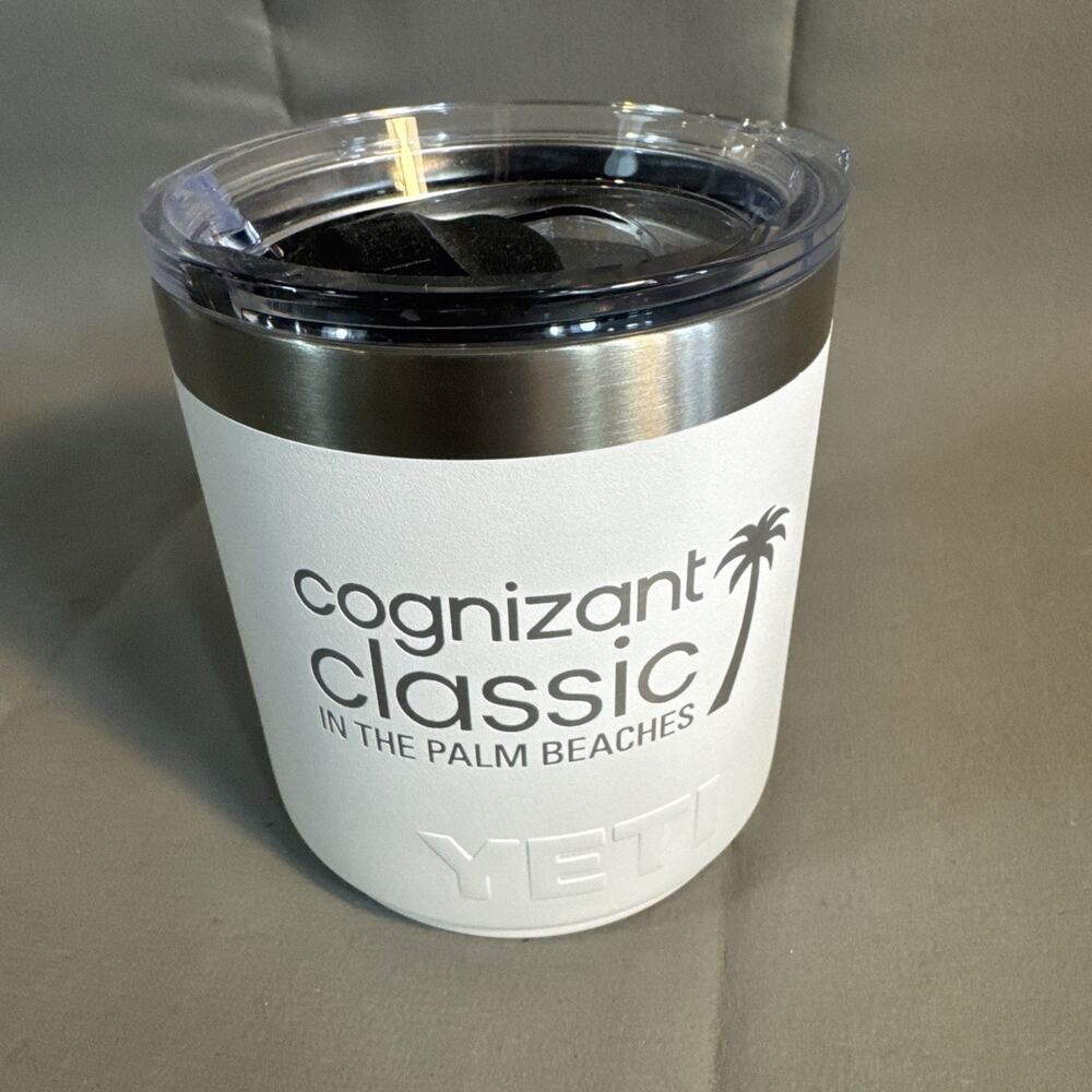 Yeti 10 oz Low Ball Wine Tumbler White "Cognizant Classic In The Palm Beaches”